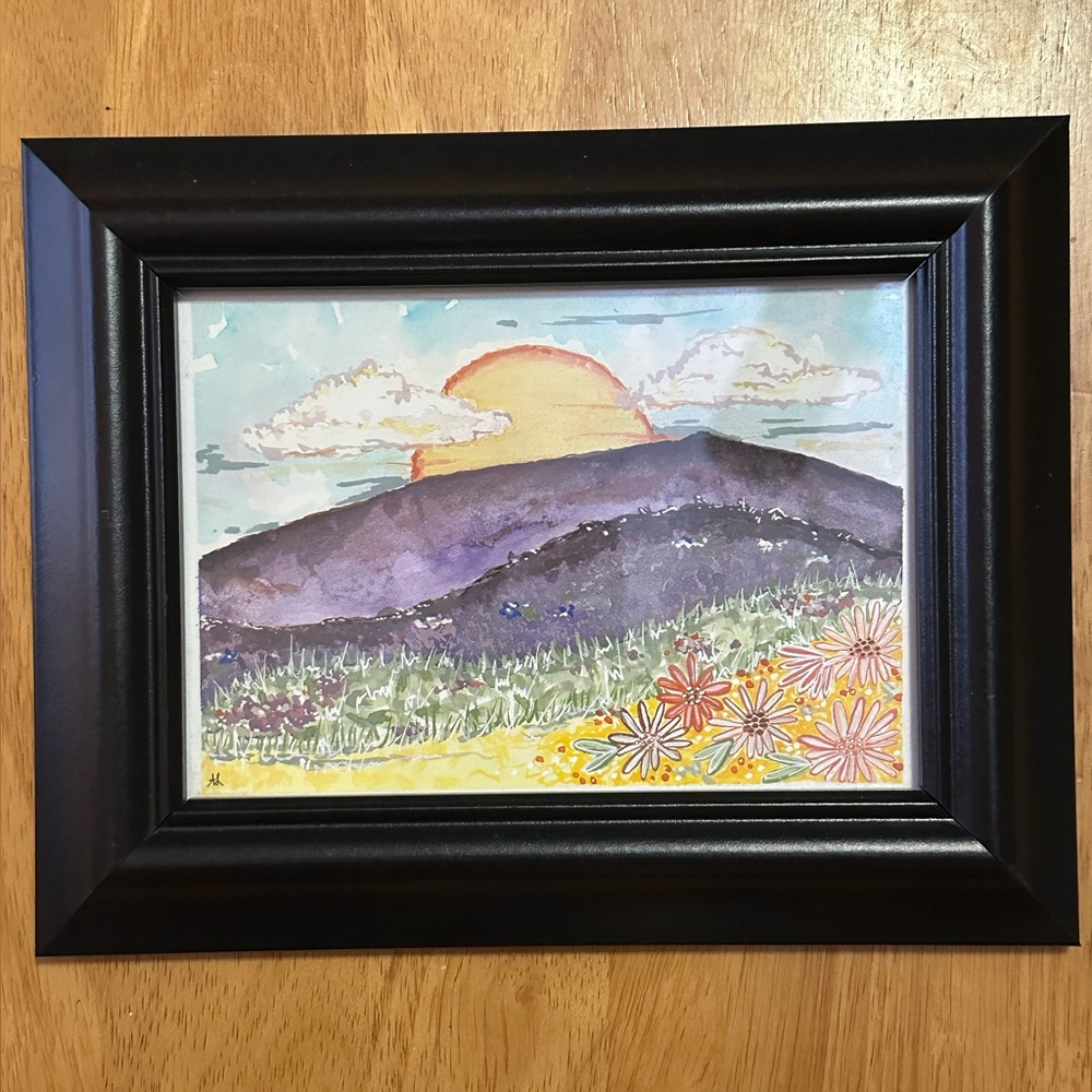 Original “purple mountains majesty” painting